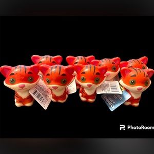 Bundle of 8 New Tiger Squishy Toys Favors
